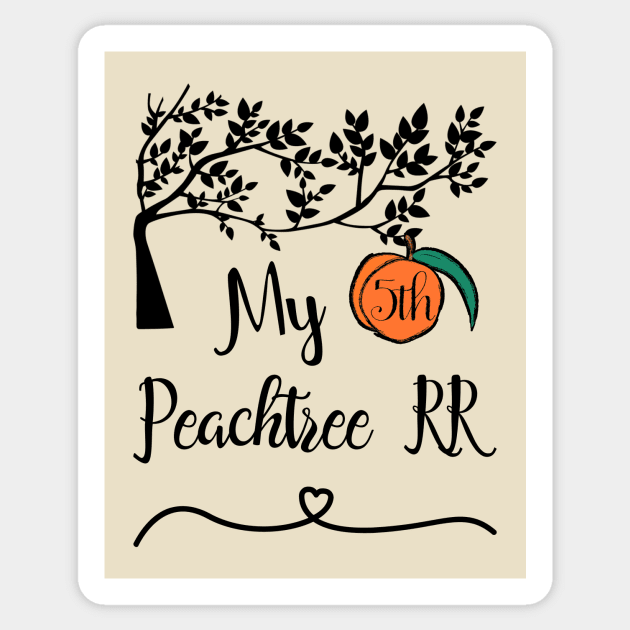 My Fifth Peachtree 10K Road Race Sticker by numpdog